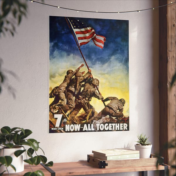 16522581371992882495_2048.jpeg 7th War Loan - Now, All Together - C.C. Beall (1945) - Patriotic WWII Poster Print
