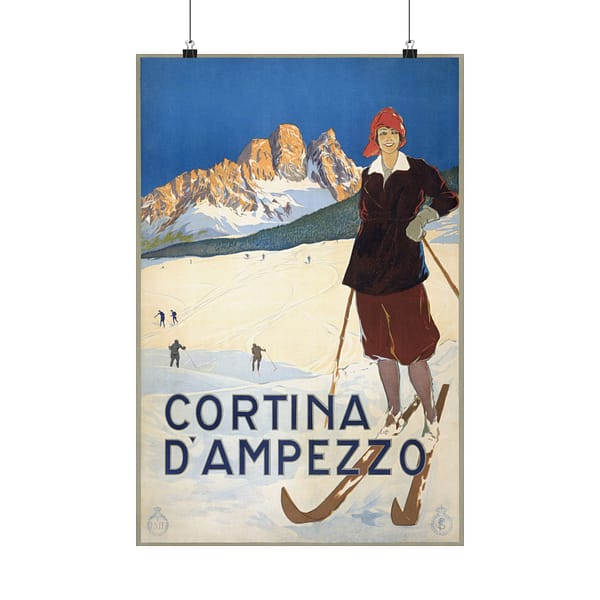 16623954072752777702_2048.jpeg Cortina d’Ampezzo, Italy – ENIT Italian National Tourist Board (c. 1920) – Vintage Travel Poster Print