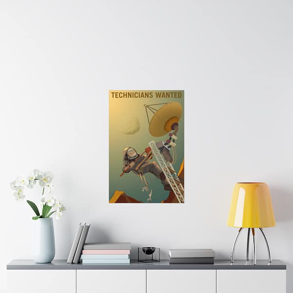 16627352317073810069_2048.jpeg Technicians Wanted – NASA Recruitment Ad – Space Age Poster Print