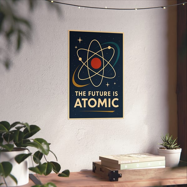 16639462287653076784_2048.jpeg The Future Is Atomic – LUNE Original – Space Age Poster Print