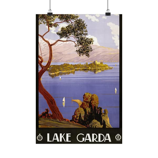 16719445678255328863_2048.jpeg Lake Garda – ENIT Italian National Tourist Board (1924) – Vintage Travel Poster Print