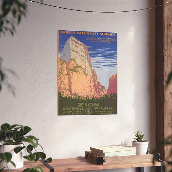 16772219484947154991_2048.jpeg Zion National Park – Works Progress Administration (c. 1938) – Vintage Travel Poster Print