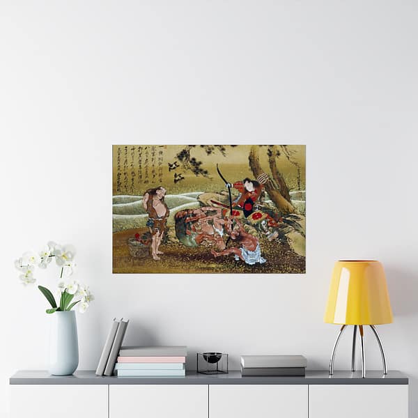 16789558037438175357_2048.jpeg Tametomo and the inhabitants of Onoshima Island – Katsushika Hokusai (1811) – Japanese Woodblock Poster Print