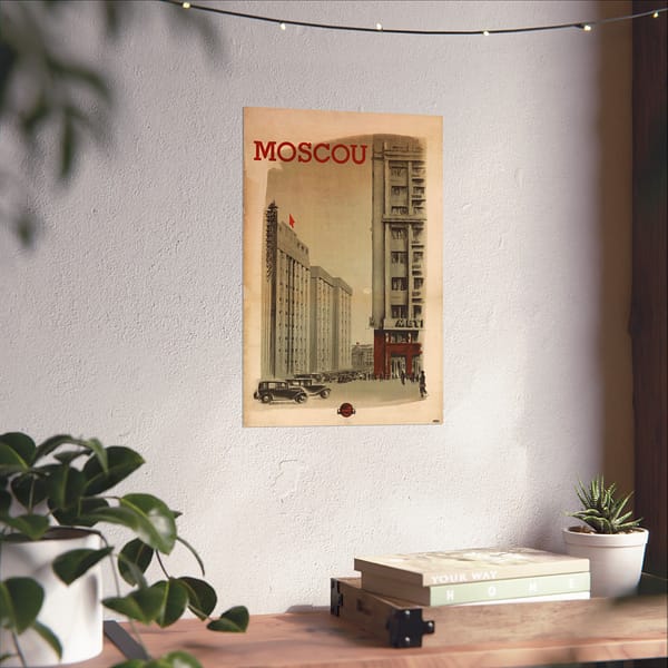 16808028531250901051_2048.jpeg Moscou (Moscow) – Intourist (1936) – Vintage Travel Poster Print