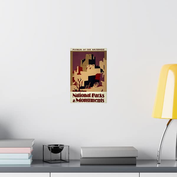 16898049858419159633_2048.jpeg Pueblos of the Southwest: National Parks & Monuments – Works Progress Administration (c. 1930s) – Vintage Travel Poster Print