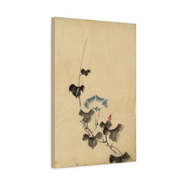 16905351279919984716_2048.jpeg Blue Blossom of Morning Glory on Vine - Katsushika Hokusai (1830) - Japanese Woodblock Canvas Print