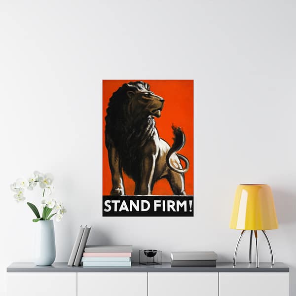 16933341091923382288_2048.jpeg Stand Firm! - Tom Purvis (1943) - Patriotic WWII Poster Print
