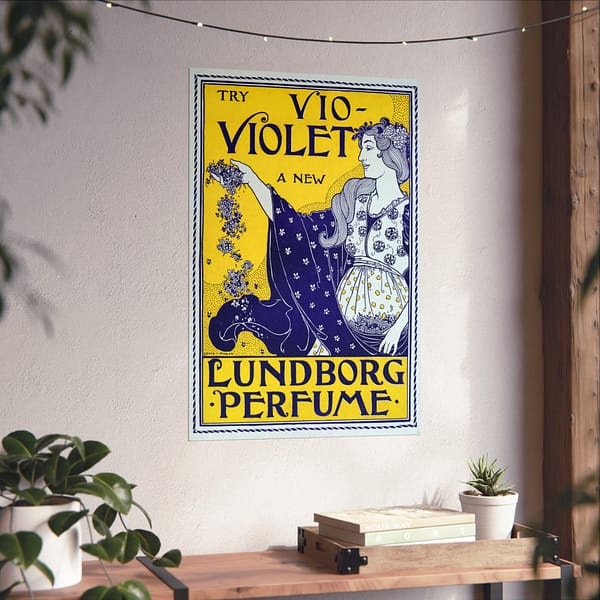 16937705656451226206_2048.jpeg Try Vio-Violet, A New Lundborg Perfume – Louis Rhead (1895) – Art Nouveau Poster Print