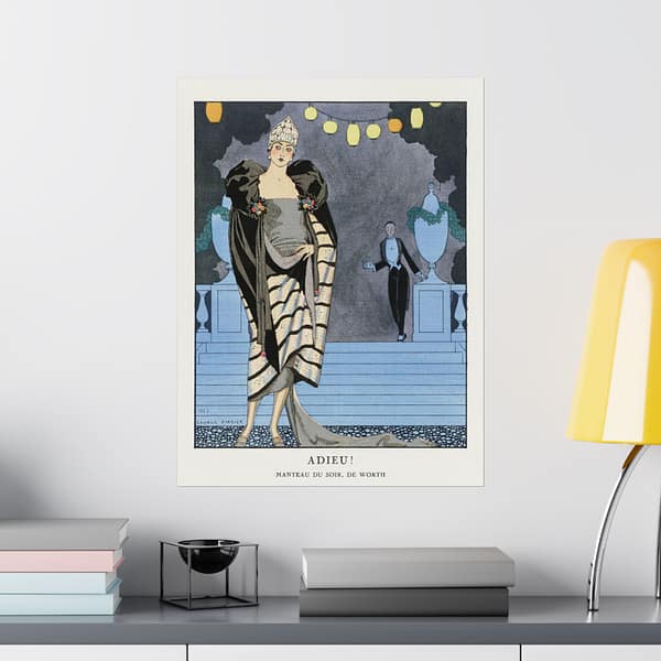 17097565273587574409_2048.jpeg Adieu! Manteau du soir, de Worth - George Barbier (1921) - Art Deco Poster Print