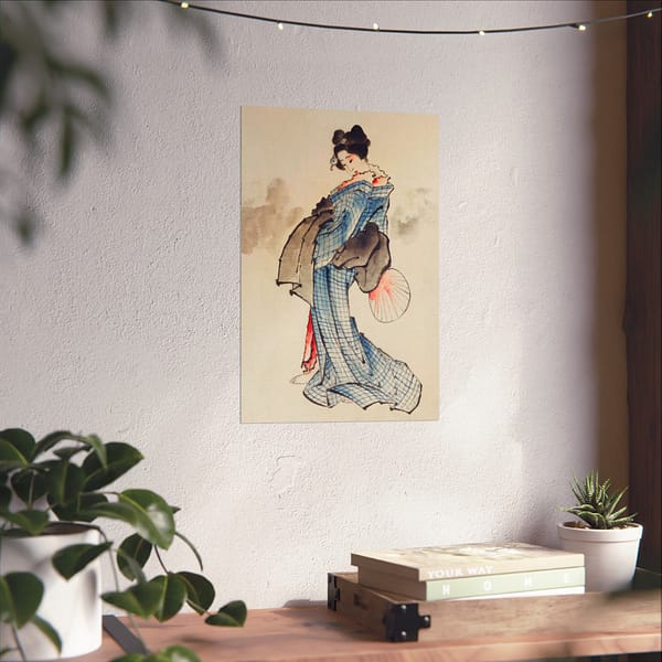 17200293478284459971_2048.jpeg Woman Holding a Fan - Katsushika Hokusai (1830) - Japanese Woodblock Poster Print