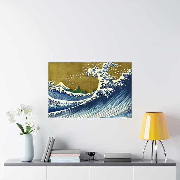 17357003932684815108_2048.jpeg Kaijo no Fuji (Fuji Seen from the Sea) - Katsushika Hokusai (1834) - Japanese Woodblock Poster Print