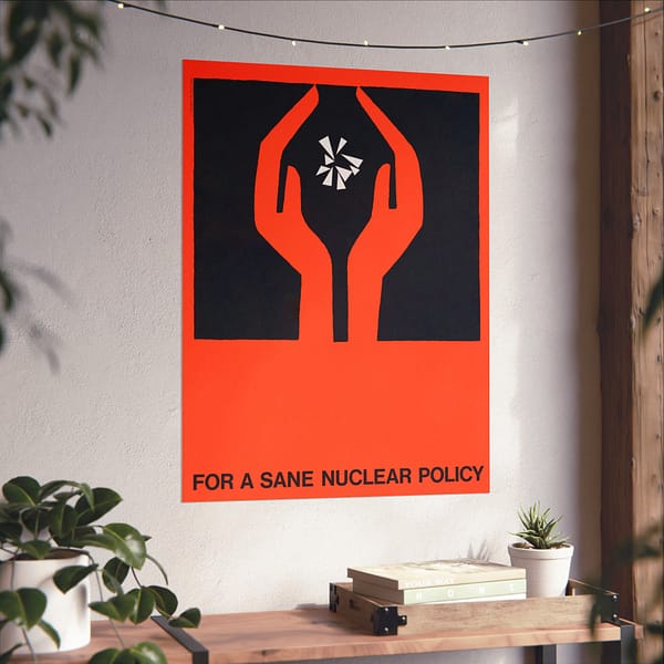 17369174384329119793_2048.jpeg For a Sane Nuclear Policy - Saul Bass (1964) - Atomic Age Poster Print