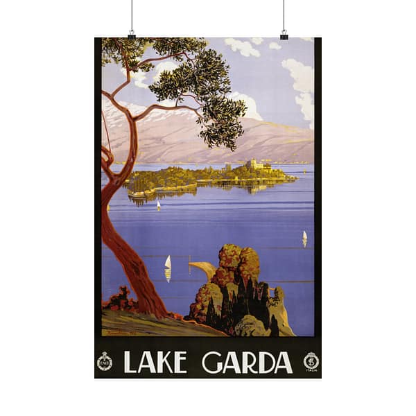 17483879060080878509_2048.jpeg Lake Garda – ENIT Italian National Tourist Board (1924) – Vintage Travel Poster Print