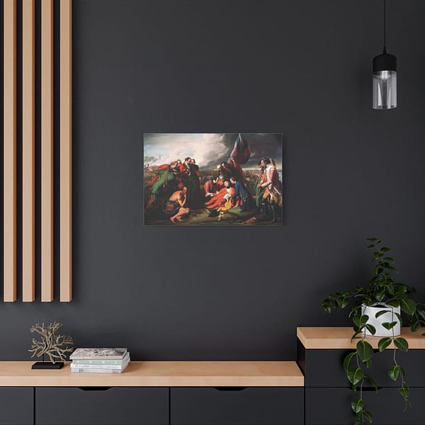17551698980303301145_2048.jpeg The Death of General Wolfe – Benjamin West (1770) – Classical Canvas Print