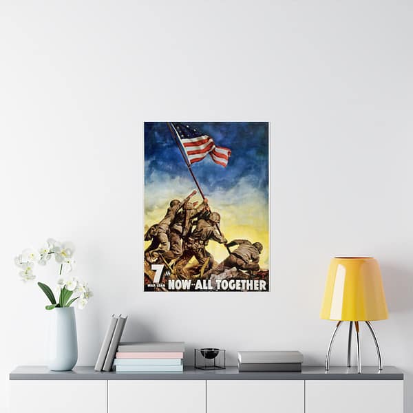 17556430862791106044_2048.jpeg 7th War Loan - Now, All Together - C.C. Beall (1945) - Patriotic WWII Poster Print