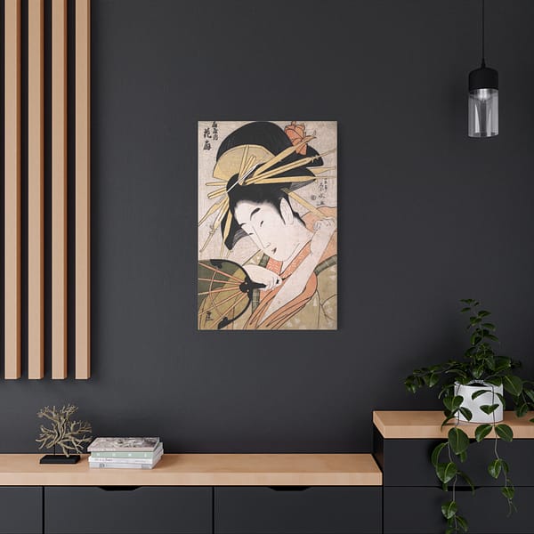 1756212709755490895_2048.jpeg The Courtesan Hanaogi of the Ogiya – Ichirakutei Eisui (c. 1798) – Japanese Woodblock Canvas Print