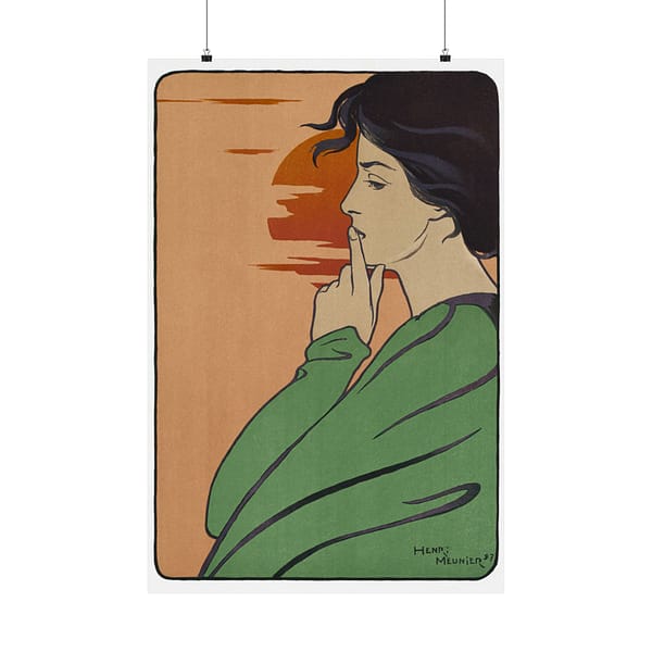 17644560186315806544_2048.jpeg L'Heure du Silence - Henri Georges J. I. Meunier (1897) - Art Nouveau Poster Print