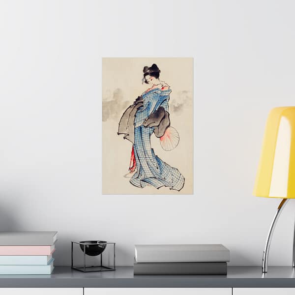 17665887866963855248_2048.jpeg Woman Holding a Fan - Katsushika Hokusai (1830) - Japanese Woodblock Poster Print