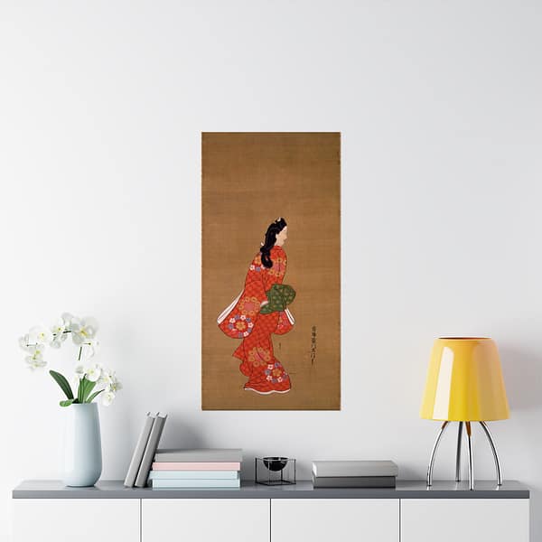 17718232574650102641_2048.jpeg Beauty Looking Back - Hishikawa Moronobu (c. 17th century) - Japanese Woodblock Poster Print