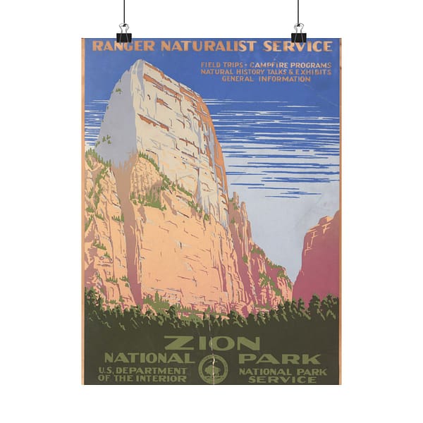17738360001175754537_2048.jpeg Zion National Park – Works Progress Administration (c. 1938) – Vintage Travel Poster Print