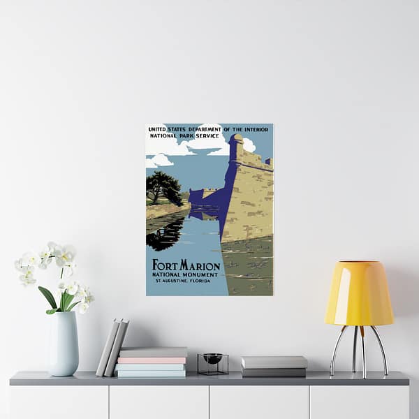 17764905023522639433_2048.jpeg Fort Marion National Monument, St. Augustine Florida – Works Progress Administration (c. 1930s) – Vintage Travel Poster Print