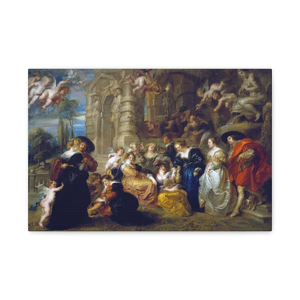 17780657441051366081_2048.jpeg The Garden of Love – Peter Paul Rubens (c. 1633) – Classical Canvas Print