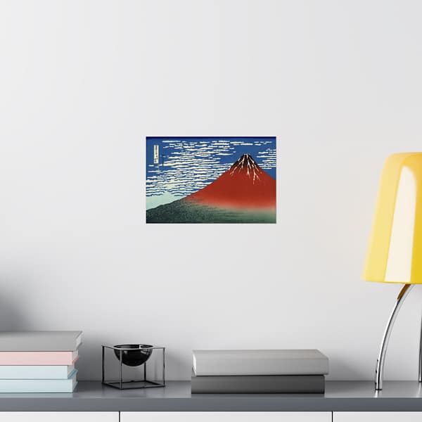 17854591265537143154_2048.jpeg Red Fuji (South Wind, Clear Sky) – Katsushika Hokusai (c. 1830-32) – Japanese Woodblock Poster Print