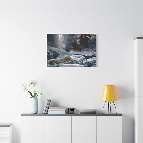 17884270514091877373_2048.jpeg Ahasuerus at the End of the World – Adolf Hirémy-Hirschl (1888) – Classical Canvas Print