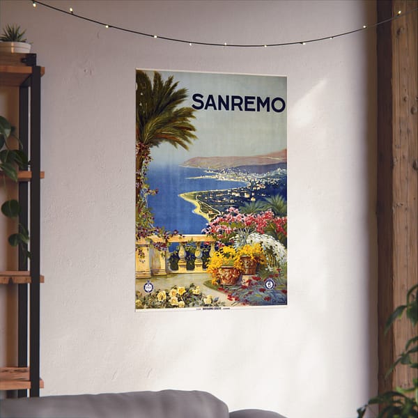 17916353959008158647_2048.jpeg Sanremo, Italy – ENIT Italian National Tourist Board (c. 1920) – Vintage Travel Poster Print