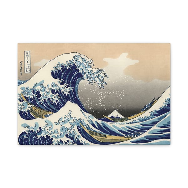 17921767778922815021_2048.jpeg The Great Wave off Kanagawa – Katsushika Hokusai (1831) – Japanese Woodblock Canvas Print