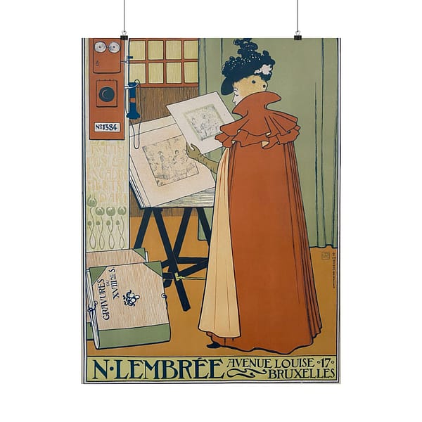18018014995088995515_2048.jpeg N. Lembrée, Encadrements – Théo Van Rysselberghe (1897) – Art Nouveau Poster Print