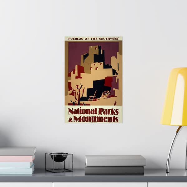 1802221645250324404_2048.jpeg Pueblos of the Southwest: National Parks & Monuments – Works Progress Administration (c. 1930s) – Vintage Travel Poster Print