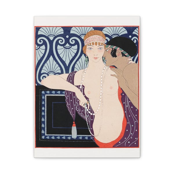 18174633876799705182_2048.jpeg Les Trois Beautes de Mnasidika - George Barbier (1922) - Art Deco Canvas Print