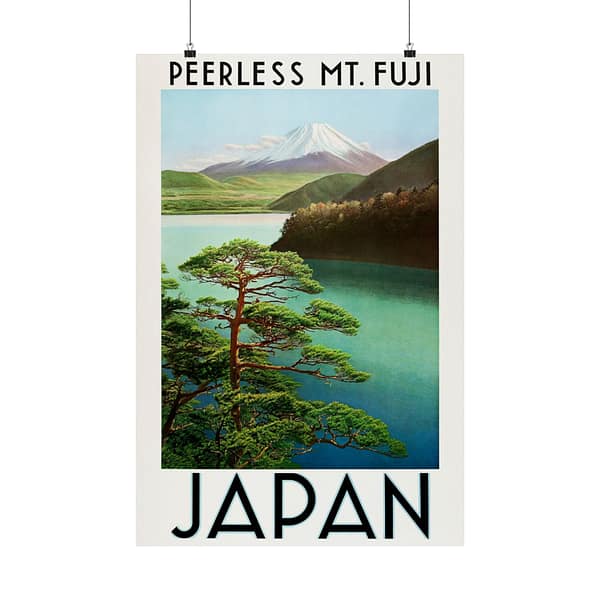 18236674397927671568_2048.jpeg Peerless Mt. Fuji – Japanese Government Railways (c. 1930s) – Vintage Travel Poster Print