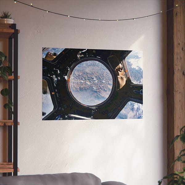 18257950417459073060_2048.jpeg Earth view from the cupola onboard the International Space Station - NASA (2015) - Space Age Poster Print