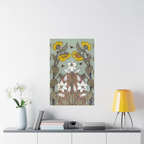 18331708639182466090_2048.jpeg Bees and Beehive – Suze Fokker (1898) – Art Nouveau Poster Print