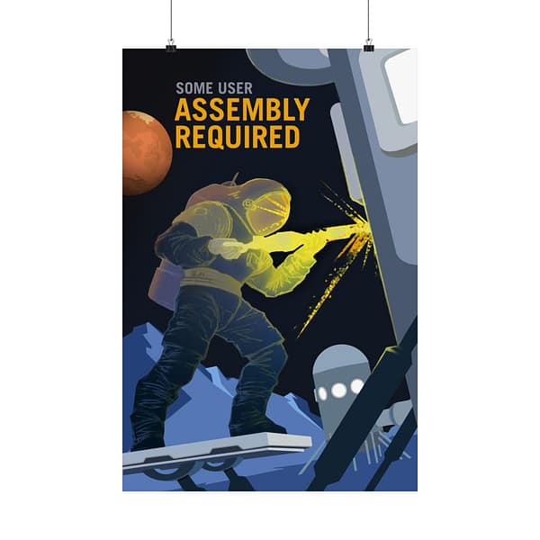 1924784663713396801_2048.jpeg Some User Assembly Required – NASA Recruitment Ad – Space Age Poster Print