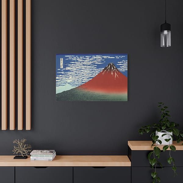 1941807235801302417_2048-1.jpeg Red Fuji (South Wind, Clear Sky) – Katsushika Hokusai (c. 1830-32) – Japanese Woodblock Canvas Print