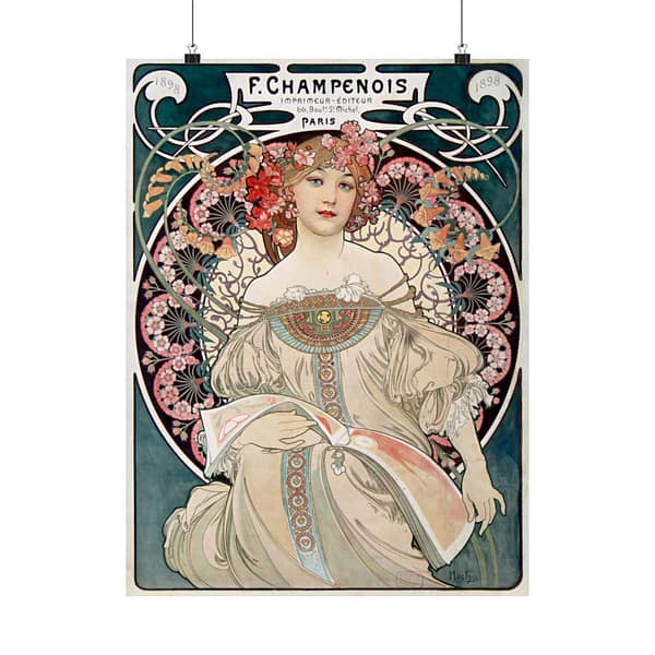 1983401102619847624_2048.jpeg Rêveur, F. Champenois, Imprimeur-Éditeur – Alphonse Mucha (1897) – Art Nouveau Poster Print