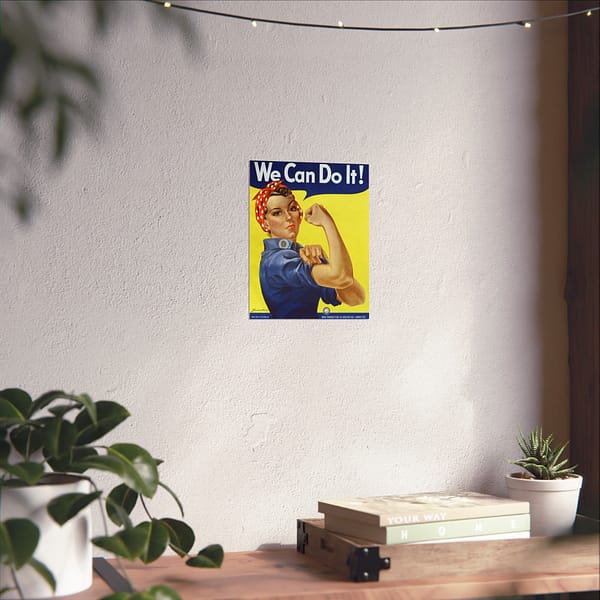 2044045922232723419_2048.jpeg We Can Do It! Rosie the Riveter - J. Howard Miller (1942-1945) - Patriotic WWII Poster Print
