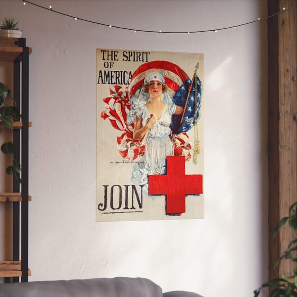 2065729376677736195_2048.jpeg The Spirit of America - Join - Howard Chandler Christy (1919) - Patriotic Poster Print