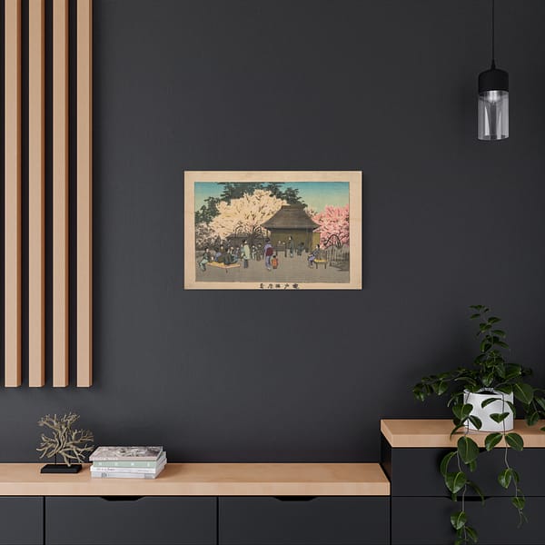 2087204560828313072_2048.jpeg Plum Garden at Kameido – Kobayashi Kiyochika (1879) – Japanese Woodblock Canvas Print