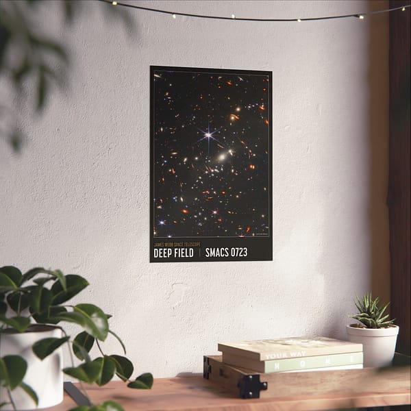 2163882073564472066_2048.jpeg Deep Field - NIRCam Compass Image - NASA James Webb Space Telescope - Space Age Poster Print