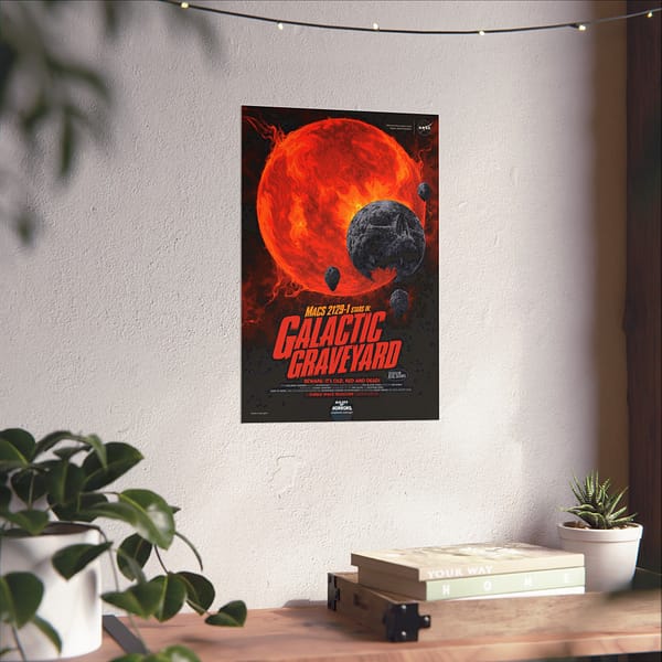2178155589217418561_2048.jpeg MACS 2129-1 Stars In Galactic Graveyard - NASA (2021) - Space Age Poster Print