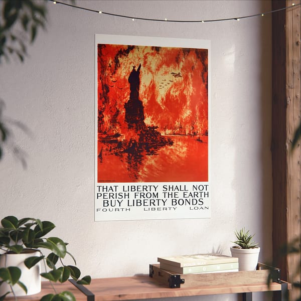 2297405696021570060_2048.jpeg That Liberty Shall Not Perish From the Earth - Buy Liberty Bonds - Joseph Pennell (1918) - Patriotic WWI Poster Print