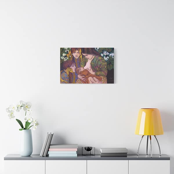 2325202951258529566_2048.jpeg Motherhood (Macierzynstwo) – Stanisław Wyspiański (1905) – Impressionist Canvas Print