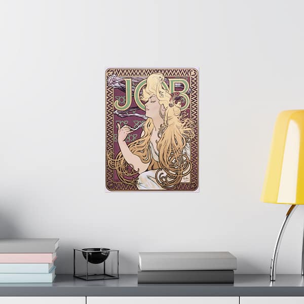 2348146044668096940_2048.jpeg Job Cigarettes ad - Alphonse Mucha (1896) - Art Nouveau Poster Print