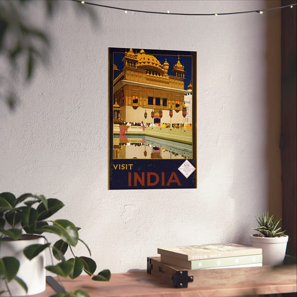 2350230824788293014_2048.jpeg Visit India – India State Railways Bureau (c. 1935) – Vintage Travel Poster Print