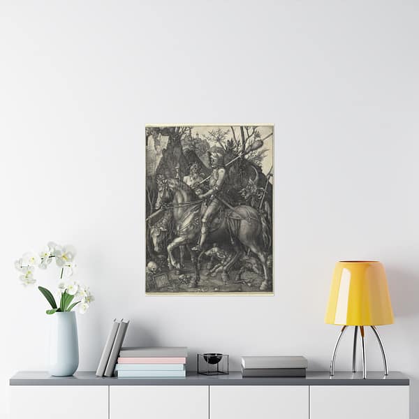 2372527031837526084_2048.jpeg Knight, Death, and the Devil – Albrecht Dürer (1513) – Renaissance Poster Print