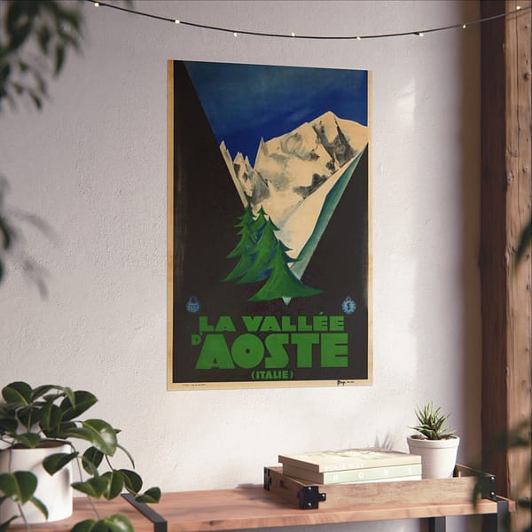 2405156673596739381_2048.jpeg La Vallee d’Aoste (Italie) – ENIT Italian National Tourist Board – Vintage Travel Poster Print